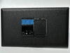 Telecom Plate showing 1 RJ45 Siemon Punch Down Connector and 1 Blank Insert - Black