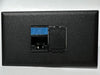 Telecom Plate showing 1 RJ45 Siemon Punch Down Connector and 1 Blank Insert - Black