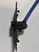 Telecom Data Plate with 3' USB A Keystone MtoF Cable - Installed - Top View - Black