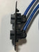 Telecom Data Plate with 2 - 3' USB A 3.0 Keystone MtoF Cables - Installed - Top View - Black