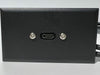 Telecom Data Plate with USB C 3.2 Panel Mount Cable Installed - Front View - Black