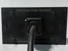 Telecom Plate with USB C 3.1 Pigtail Male to Female 9 inch cable - Installed - Back View - Black