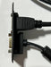 Telecom Plate with VGA cable and HDMI cable - Installed - Top View - Black