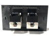 Telecom Data Plate with 2 RJ45 Punch Down Connector - Installed - Back View - Black