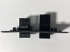 Telecom Plate with 1 RJ45 Inline Connector and 1 RJ11 Inline Connector - Installed - Top View - Black