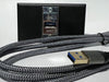 Telecom Data Plate with USB A 3.0 Panel Mount - Installed  - 6ft Male to Male Cable Included - Front View - Black