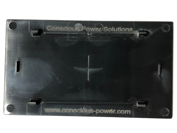 Blank Telecom Data Plate - Back View - Black
