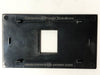 Telecom Data Plate with Keystone Knockout - Back View - Black
