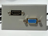 Telecom Plate with VGA cable and HDMI cable - Installed - Front View - Gray