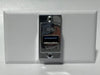 Telecom Data Plate with USB A 3.0 Panel Mount - Installed - Front View - White