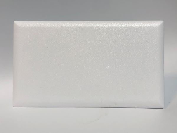 Blank Telecom Data Plate - Front View - White