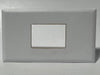 Telecom Plate with 1 Siemon™ Double Knockout - Front View - White