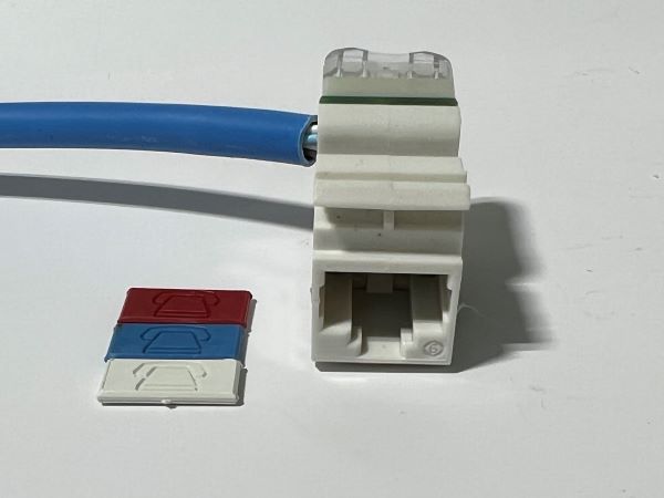 Siemon Female RJ45 CAT6 White Terminated Punch Down Connector