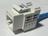 Female RJ45 CAT6 White Terminated Punch Down Connector